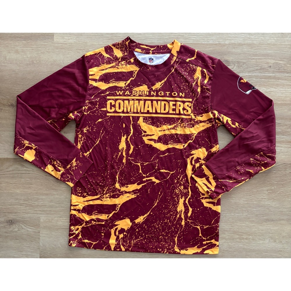 NWOT Youth NFL Apparel Washington Commanders LS Tee - Medium 10/12 - Red